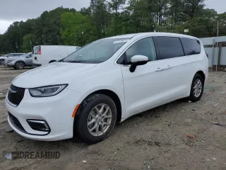 2023 Chrysler Pacifica Touring L z VIN 2C4RC1BG8PR522048, wystawiony jako Copart lot #57773875 z przebiegiem 19 496 mil mil oraz Szkoda całkowita • Salvage title. Historia ofert i sprzedaży dostępna na DreamBid. Obrazek 1.