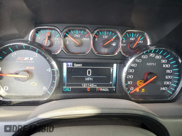 2017 Chevrolet Silverado 3500HD LTZ with VIN 1GC4K0EY7HF213904, listed as a Copart auction lot 83911964 with 121,143 mi miles and Salvage Title. Bid and sale history available at carsss.com. Image 9.