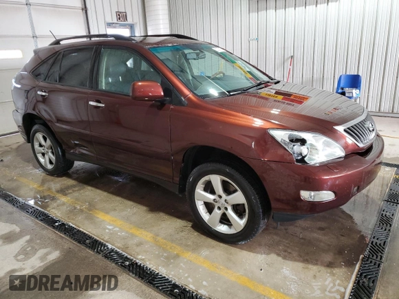 2008 Lexus RX with VIN JTJHK31U682033582, listed as a Copart auction lot 53038175 with 230,948 mi miles and Salvage Title. Bid and sale history available at carsss.com. Image 4.