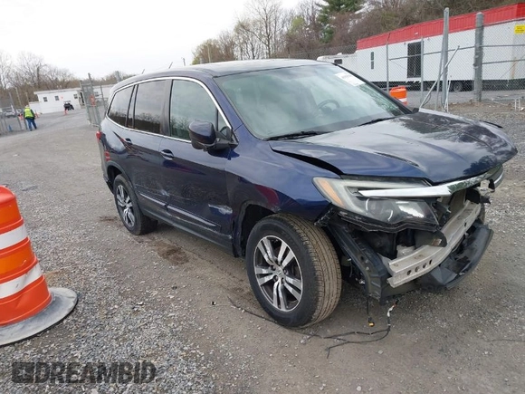 2016 Honda Pilot EX-L with VIN 5FNYF6H55GB050991, listed as a IAAI auction lot 41943049 with 158,255 mi miles. Bid and sale history available at carsss.com. Image 1.