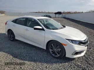 2020 Honda Civic Sedan EX-L with VIN 19XFC1F75LE023233, listed as a Copart auction lot 50486045 with 8,669 mi miles and Salvage Title. Bid and sale history available at carsss.com. Image 4.