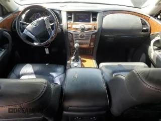 2018 Infiniti QX80 with VIN JN8AZ2NF0J9662455, listed as a Copart auction lot 51672675 with 145,131 mi miles and Salvage Title. Bid and sale history available at carsss.com. Image 8.