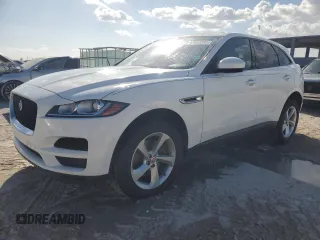2018 Jaguar F-PACE 30t Premium with VIN SADCJ2GX7JA236427, listed as a Copart auction lot 47453385 with 54,123 mi miles and Salvage Title. Bid and sale history available at carsss.com. Image 1.