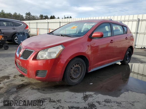 2009 Pontiac Vibe with VIN 5Y2SM67079Z418845, listed as a Copart auction lot 48888045 with 0 mi miles and Clean Title. Bid and sale history available at carsss.com. Image 1.