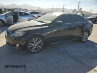 2007 Lexus IS 250 with VIN JTHBK262X75038404, listed as a Copart auction lot 64256565 with 200,437 mi miles and Salvage title. Bid and sale history available at DreamBid. Image 1.