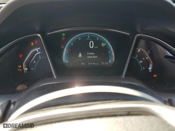 2016 Honda Civic Sedan EX with VIN 2HGFC2F77GH563247, listed as a Copart auction lot 46905325 with 77,195 mi miles and Salvage Title. Bid and sale history available at carsss.com. Image 9.