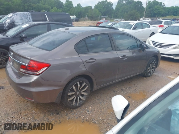 2015 Honda Civic EX-L z VIN 19XFB2F99FE029132, wystawiony jako IAAI lot #42351410 z przebiegiem 256 808 mil mil oraz . Historia ofert i sprzedaży dostępna na DreamBid. Obrazek 4.