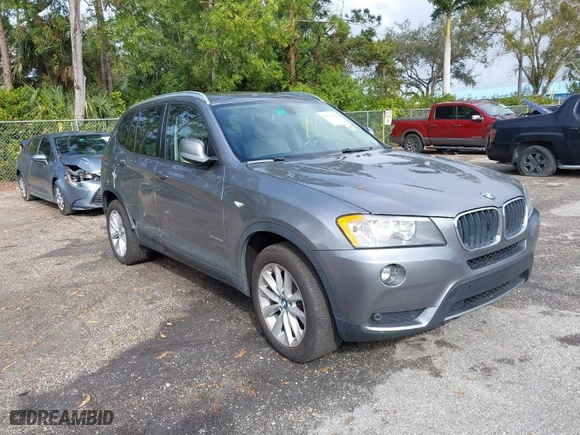 2013 BMW X3 xDrive28i with VIN 5UXWX9C57D0A13000, listed as a IAAI auction lot 41070011 with 126,246 mi miles. Bid and sale history available at carsss.com. Image 1.
