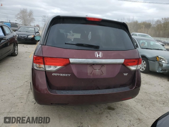 2015 Honda Odyssey EX-L with VIN 5FNRL5H62FB085566, listed as a Copart auction lot 50026065 with Not Provided miles and Non Repairable. Bid and sale history available at DreamBid. Image 6.