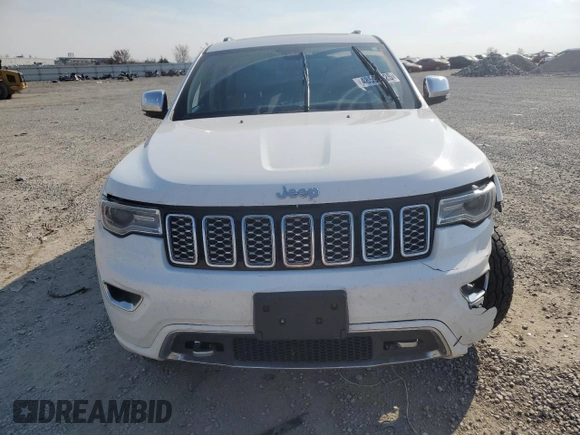 2017 Jeep Grand Cherokee Overland with VIN 1C4RJFCG9HC633011, listed as a Copart auction lot 48596125 with 0 mi miles and Salvage Title. Bid and sale history available at carsss.com. Image 5.