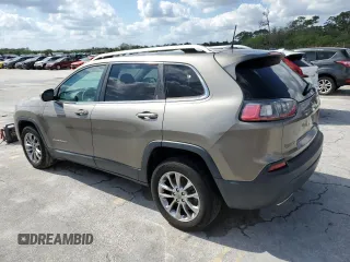 2019 Jeep Cherokee Latitude Plus with VIN 1C4PJLLX7KD109850, listed as a Copart auction lot 44535675 with 27,110 mi miles and Non Repairable. Bid and sale history available at DreamBid. Image 2.