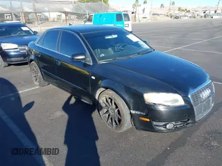 2007 Audi A4 2.0T with VIN WAUAF78E27A134506, listed as a IAAI auction lot 41116137 with 154,402 mi miles. Bid and sale history available at carsss.com. Image 1.