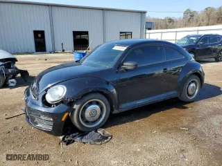 2017 Volkswagen Beetle 1.8T Fleet with VIN 3VWF17AT7HM615904, listed as a Copart auction lot 87484854 with 103,986 mi miles and Salvage Title. Bid and sale history available at carsss.com. Image 1.