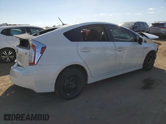 2012 Toyota Prius One with VIN JTDKN3DU4C1547473, listed as a Copart auction lot 74960944 with Not Provided miles and Salvage Title. Bid and sale history available at DreamBid. Image 3.