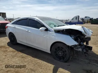 2013 Hyundai Sonata Limited with VIN 5NPEC4AC6DH542807, listed as a Copart auction lot 54093765 with 122,566 mi miles and Salvage title. Bid and sale history available at DreamBid. Image 4.