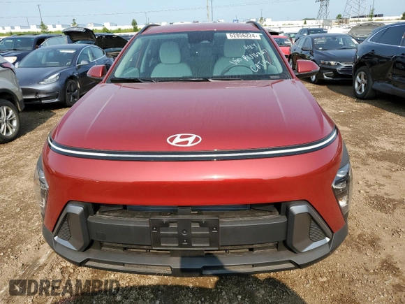 2024 Hyundai Kona SEL with VIN KM8HCCAB3RU163271, listed as a Copart auction lot 62856224 with 43 mi miles and Salvage Title. Bid and sale history available at carsss.com. Image 5.