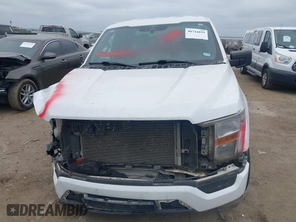 2023 Ford F-150 XL with VIN 1FTEX1CP9PKD57496, listed as a IAAI auction lot 40744859 with 56,487 mi miles and . Bid and sale history available at DreamBid. Image 12.