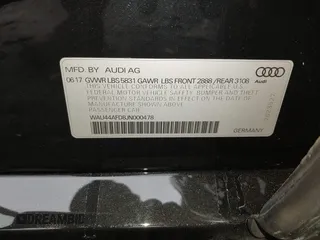 2018 Audi A8 L with VIN WAU44AFD8JN000478, listed as a IAAI auction lot 41726558 with 88,668 mi miles. Bid and sale history available at carsss.com. Image 9.