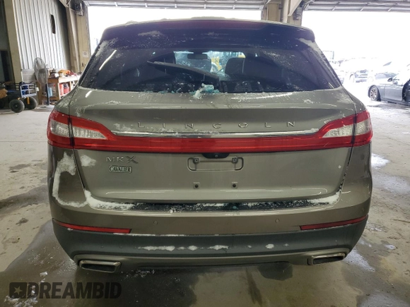 2017 Lincoln MKX Select with VIN 2LMPJ6KR4HBL38960, listed as a Copart auction lot 45810275 with 88,953 mi miles and Salvage Title. Bid and sale history available at carsss.com. Image 6.