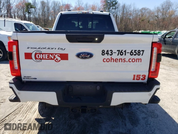 2023 Ford F-350 с VIN 1FT8X3BA8PED14174, выставлен на аукционе Copart как лот 49253055 с пробегом 18 153 миль миль и Списание • Salvage title. История ставок и продаж доступна на DreamBid. Изображение 6.