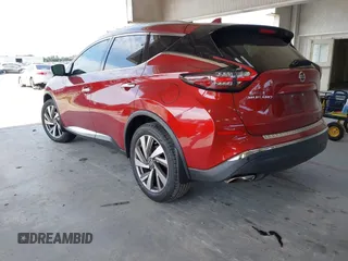 2019 Nissan Murano Platinum with VIN 5N1AZ2MJ7KN125409, listed as a IAAI auction lot 42325239 with 72,698 mi miles and . Bid and sale history available at DreamBid. Image 3.