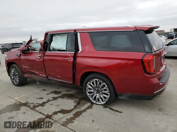 2023 GMC Yukon XL Denali Ultimate with VIN 1GKS2KKL1PR129803, listed as a Copart auction lot 42931415 with 55,586 mi miles and Salvage Title. Bid and sale history available at carsss.com. Image 2.