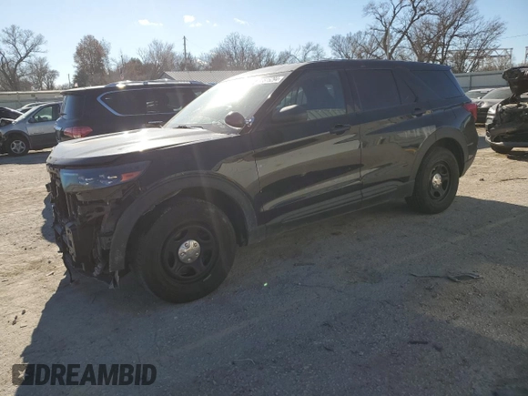 2021 Ford Police Interceptor Utility z VIN 1FM5K8AB5MGA42378, wystawiony jako Copart lot #83515294 z przebiegiem 84 494 mil mil oraz Szkody całkowita. Historia ofert i sprzedaży dostępna na DreamBid. Obrazek 1.