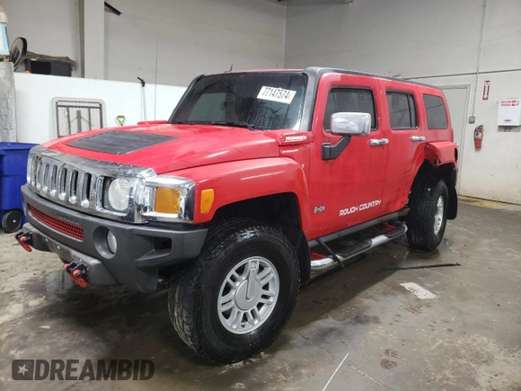 2006 Hummer H3 with VIN 5GTDN136768286831, listed as a Copart auction lot 77147574 with 193,459 mi miles and Salvage Title. Bid and sale history available at carsss.com. Image 1.