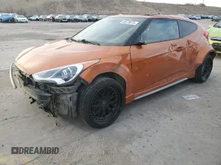 2016 Hyundai Veloster Turbo with VIN KMHTC6AE2GU285512, listed as a Copart auction lot 48578075 with 0 mi miles and Non Repairable. Bid and sale history available at carsss.com. Image 1.