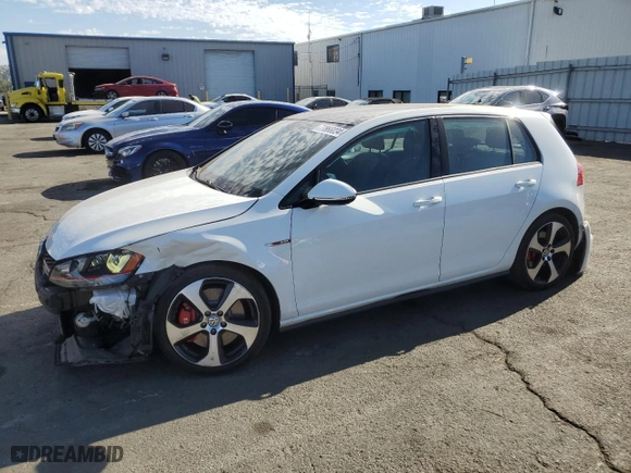 2016 Volkswagen Golf GTI S w/Performance Pkg with VIN 3VW447AU1GM033612, listed as a Copart auction lot 77866034 with 78,672 mi miles and Salvage Title. Bid and sale history available at carsss.com. Image 1.