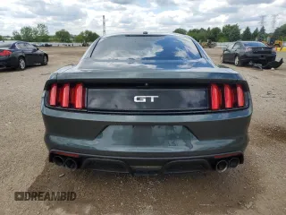 2015 Ford Mustang GT with VIN 1FA6P8CFXF5348412, listed as a Copart auction lot 58665155 with 41,878 mi miles and Salvage title. Bid and sale history available at DreamBid. Image 6.