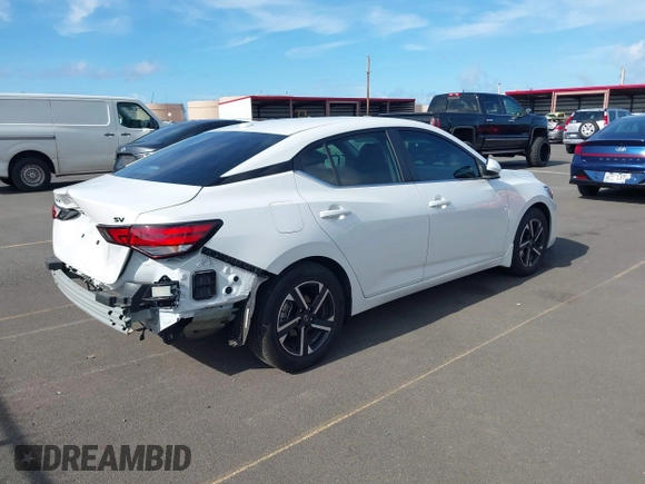 2024 Nissan Sentra SV with VIN 3N1AB8CV8RY320967, listed as a IAAI auction lot 42088012 with 8,863 mi miles and . Bid and sale history available at DreamBid. Image 4.