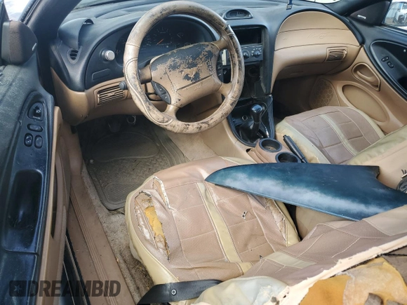 1996 Ford Mustang GT with VIN 1FALP42X2TF137071, listed as a Copart auction lot 49165945 with Not provided miles and Non repairable. Bid and sale history available at DreamBid. Image 8.