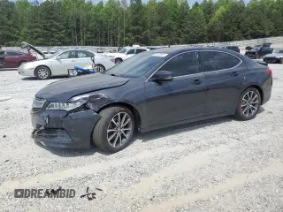 2015 Acura TLX Technology with VIN 19UUB3F51FA000867, listed as a Copart auction lot 53472095 with 105,529 mi miles and Salvage title. Bid and sale history available at DreamBid. Image 1.