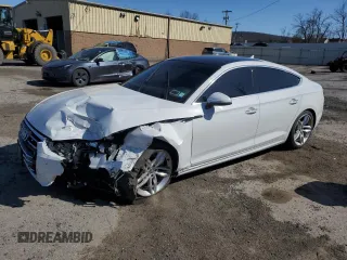 2019 Audi A5 Sportback Premium with VIN WAUANCF57KA044405, listed as a Copart auction lot 52384975 with 80,991 mi miles and Salvage title. Bid and sale history available at DreamBid. Image 1.