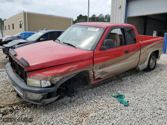 1999 Dodge Ram 1500 with VIN 1B7HC13Z7XJ552822, listed as a Copart auction lot 53416704 with 0 mi miles and Non Repairable. Bid and sale history available at carsss.com. Image 1.