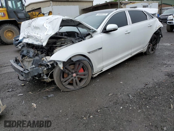 2013 Jaguar XJ Portfolio with VIN SAJWJ2GD6D8V49917, listed as a Copart auction lot 59896475 with Not provided miles and Salvage title. Bid and sale history available at DreamBid. Image 1.