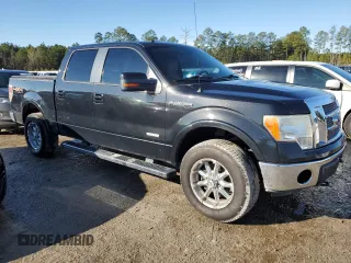 2012 Ford F-150 XL with VIN 1FTFW1ET4CFA81085, listed as a Copart auction lot 42703985 with 242,233 mi miles and Salvage Title. Bid and sale history available at carsss.com. Image 4.