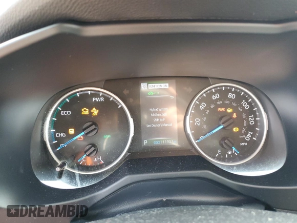2021 Toyota RAV4 Hybrid XLE with VIN 2T3RWRFV9MW126193, listed as a Copart auction lot 48784415 with 111,907 mi miles and Salvage Title. Bid and sale history available at carsss.com. Image 9.