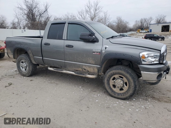 2008 Dodge Ram 3500 SLT with VIN 3D7MX38A78G136313, listed as a Copart auction lot 45370435 with 0 mi miles and Salvage Title. Bid and sale history available at carsss.com. Image 4.