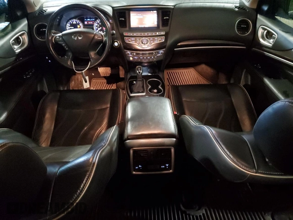 2017 Infiniti QX60 with VIN 5N1DL0MM9HC549725, listed as a Copart auction lot 43271555 with 98,344 mi miles and Salvage Title. Bid and sale history available at DreamBid. Image 8.