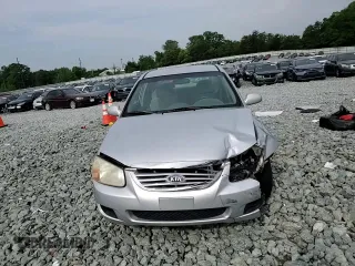 2007 Kia Spectra EX with VIN KNAFE121375410633, listed as a Copart auction lot 57424305 with Not provided miles and Salvage title. Bid and sale history available at DreamBid. Image 13.