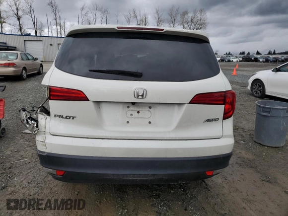 2017 Honda Pilot EX-L with VIN 5FNYF6H57HB061878, listed as a Copart auction lot 51531215 with 95,986 mi miles and Salvage Title. Bid and sale history available at DreamBid. Image 6.