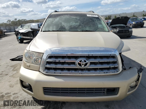 2010 Toyota Sequoia Platinum with VIN 5TDYY5G19AS024836, listed as a Copart auction lot 77103514 with 0 mi miles and Salvage Title. Bid and sale history available at carsss.com. Image 5.
