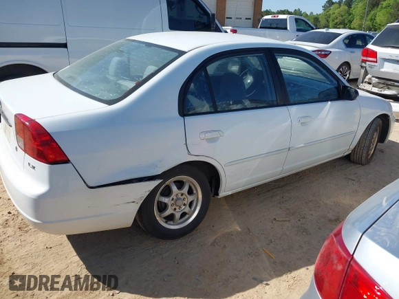 2003 Honda Civic LX with VIN 2HGES16503H566931, listed as a IAAI auction lot 42048426 with 172,526 mi miles and . Bid and sale history available at carsss.com. Image 4.