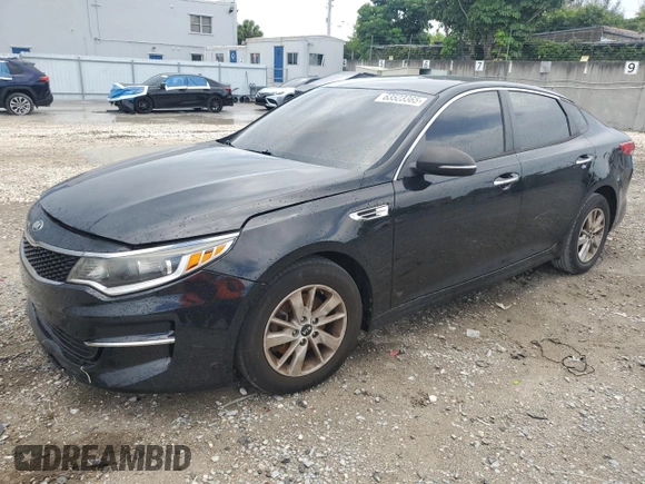 2016 Kia Optima LX with VIN 5XXGT4L39GG103963, listed as a Copart auction lot 63523365 with Not provided miles and Salvage title. Bid and sale history available at DreamBid. Image 1.