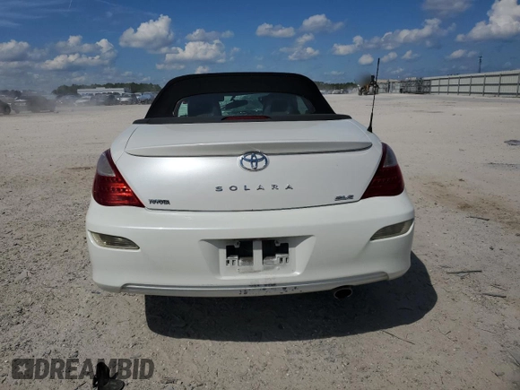 2008 Toyota Solara SE with VIN 4T1FA38P38U140781, listed as a Copart auction lot 72709094 with Not Provided miles and Salvage Title. Bid and sale history available at DreamBid. Image 6.