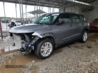 2021 Chevrolet TrailBlazer LS with VIN KL79MMS25MB178348, listed as a Copart auction lot 89196695 with 22,501 mi miles and Salvage Title. Bid and sale history available at carsss.com. Image 1.