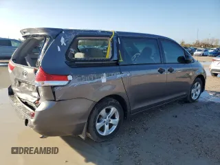 2013 Toyota Sienna L with VIN 5TDZK3DC2DS327428, listed as a Copart auction lot 86815684 with 0 mi miles and Salvage Title. Bid and sale history available at carsss.com. Image 3.