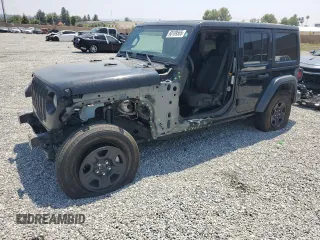 2023 Jeep Wrangler Willys with VIN 1C4HJXDN0PW631045, listed as a Copart auction lot 60109565 with 31,095 mi miles and Salvage title. Bid and sale history available at DreamBid. Image 1.